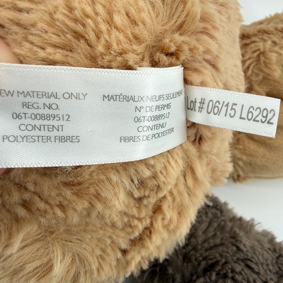 Animal Adventure 26" Patch Dog Plush Stuffed Animal Tan Brown 2015 - Picture 8 of 8